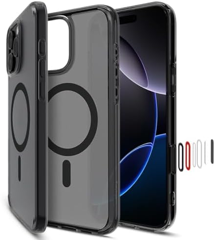 Rakuten - 【ポイント2倍】 【クーポン付】 カメラコントロールカバー付きSpigen iPhone 16 Pro Max ケース MagSafe対応 半透明 クリア ボタン ACS08507 (フロスト・ブラック)