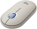 【200円引クーポン付】 ロジクール ワイヤレスマウス PEBBLE MOUSE2 M350sGY 薄型 静音 Bluetooth Logi Bolt マウス 無線 ワイヤレス 左右対称 Easy-Switch 4000dpi 電池寿命24ケ月 windows mac Chrome Android iPad M350 グレージュ 国内正規品