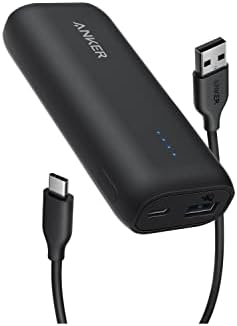 【200円引クーポン付】 Anker 321 Power Bank (PowerCore 5200) (モバイルバッテリー 5200mAh 超コンパクト)【PSE認証済/PowerIQ搭載】 iPhone13 Android その他各種機器対応（ブラック）