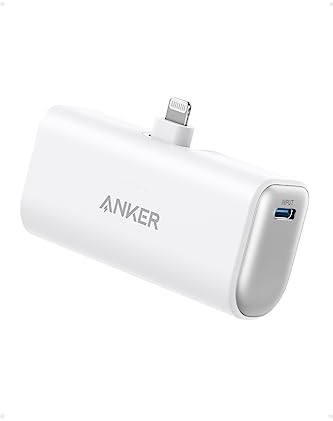 Anker モバイルバッテリー 【200円引クーポン付】 Anker Nano Power Bank (12W, Built-In Lightning Connector) (モバイルバッテリー 5000mAh 小型コンパクト)【MFi認証済/PowerIQ搭載/ライトニング端子一体型】 iPhone 14 / 13 / 12 シリーズ (ホワイト)