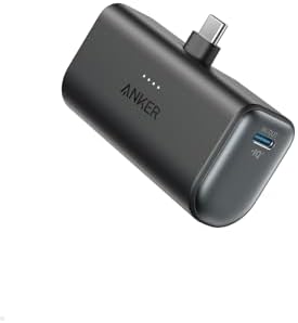 【ポイント2倍】 【300円引クーポン付】 Anker 621 Power Bank (Built-In USB-C Connector, 22.5W) (モバイルバッテリー 5000mAh 小型コンパクト)【PowerIQ搭載/USB-C一体型】iPhone 15 iPad Pro Galaxy Pixel その他各種機器対応 (ブラック)