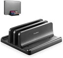 【ポイント2倍】 ノートパソコン スタンド PCスタンド 縦置き 2台収納 ホルダー幅調整可能 ABS樹脂製 送料無料