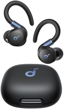 【ポイント2倍】 Anker Soundcore Sport X20（Bluetooth 5.3）完全ワイヤレスイヤホン/カナル型/耳掛け/フック型/アクティブノイズキャンセリング/外音取り込み/音声通話 / IP68防塵防水規格/ 完全防塵・防水/最大48時間音楽再生 / 専用アプリ対応/PSE技術基準適合ブラック