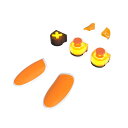 【ポイント2倍】 【200円引クーポン付】 国内正規品Thrustmaster スラストマスター eSwap X LED Orange Crystal Pack...