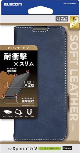 ���쥳�� Xperia 5 V SO-53D SOG12 ������ ��Ģ�� �� �쥶�� �Ѿ׷� �ޥ��ͥåȳ��� �����ɥݥ��å��դ� ������ɵ�ǽ �Ĥ����ޤ����� �磻��쥹�����б� ���ȥ�åץۡ����դ� �ͥ��ӡ� PM-X233PLFYNV