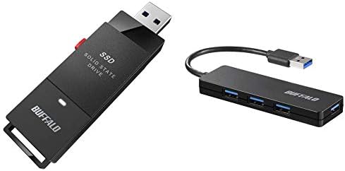 【200円引クーポン付】 バッファロー SSD 外付け 500GB 小型 コンパクト ポータブル PS5/PS4対応(メーカー動作確認済) USB3.2Gen1 ブラック SSD-PUT500U3-B/N+USB ハブ PS4対応 USB3.0 バスパワー 4ポート ブラック スリム設計 BSH4U125U3BK 【200円引クーポン付】 バッファロー SSD 外付け 500GB 小型 コンパクト ポータブル PS5/PS4対応(メーカー動作確認済) USB3.2Gen1 ブラック SSD-PUT500U3-B/N+USB ハブ PS4対応 USB3.0 バスパワー 4ポート ブラック スリム設計 BSH4U125U3BK