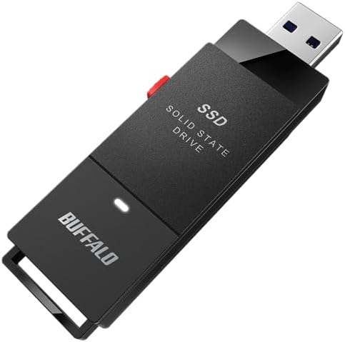 【500円引クーポン付】 バッファロー ( BUFFALO ) USB3.2(Gen1) ポータブルSSD 500GB スティック型 SSD-PUT500U3-BKC