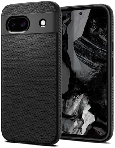 Rakuten - 【ポイント2倍】 【クーポン付】 Google Pixel 8a ケース 薄型 重さ27.25g ストラップホール付き 耐衝撃 米軍MIL規格取得 カメラ保護 傷防止 衝撃吸収 リキッド・エアー ACS07257 (マット・ブラック)