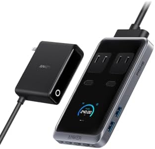 Rakuten - 【ポイント2倍】 【クーポン付】 Prime Charging Station (8-in-1, 240W) 据え置き型/独自技術Anker GaNPrime採用/コンセント差込口 2口 / USB-C 4ポート / USB-A 2ポート / PSE技術基準適合