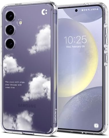 【200円引クーポン付】Spigen コラボレーション Galaxy S24 ケース クリア ストラップホール 米軍MIL規格 ウルトラ・ハイブリッド ACS07577-XG06070 (クリスタル・クリア/ドリーム・クラウド)