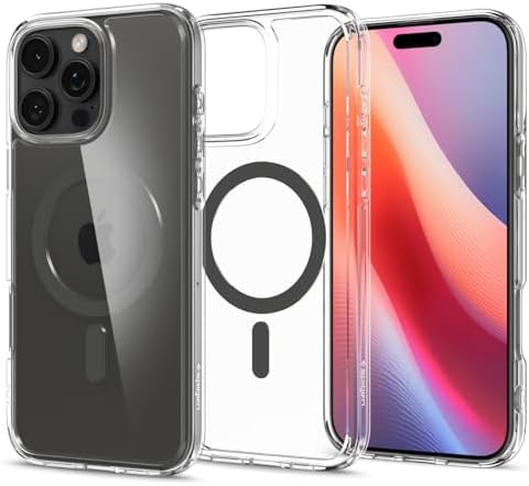 Rakuten - 【ポイント2倍】 【クーポン付】 Spigen iPhone 16 Pro ケース MagSafe対応 クリア 透明 ストラップホール 米軍MIL規格 ウルトラ・ハイブリッド・マグフィット ACS08130 (グラファイト)