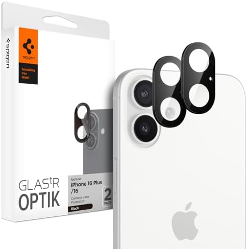 Rakuten - 【ポイント2倍】 【クーポン付】 iPhone16 カメラ保護 iPhone16Plus カメラ保護フィルム 9H硬度強化ガラス iPhone 16/iPhone 16 Plus対応 ブラック カメラプロテクター 2枚入