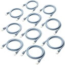 【200円引クーポン付】エレコム LANケーブル CAT6A対応 EU RoHS指令準拠 爪折れ防止 簡易パッケージ仕様 1m ブルー 10個セット LD-GP...