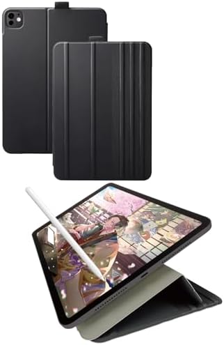 ドローイングや動画視聴などのシーンに合わせた7段階の角度調整が可能!薄さにこだわったスリムな11インチiPad Pro(M4)用フラップケースです。背面ケースを折り曲げて端末装着部を支えることで、動画視聴やタイピング、ドローイングなどのシーンに合わせて7段階の角度調整が可能です。ドローイング角度で使用する際は、スタンド固定用マグネットで固定されるので、設定した角度をしっかりと維持します。端末に内蔵されたマグネットを利用して、背面にしっかり吸着します。傷や汚れが付きにくいソフトレザー素材を使用しています。ドローイングや動画視聴などのシーンに合わせた7段階の角度調整が可能!薄さにこだわったスリムな11インチiPad Pro(M4)用フラップケースです。背面ケースを折り曲げて端末装着部を支えることで、動画視聴やタイピング、ドローイングなどのシーンに合わせて7段階の角度調整が可能です。ドローイング角度で使用する際は、スタンド固定用マグネットで固定されるので、設定した角度をしっかりと維持します。端末に内蔵されたマグネットを利用して、背面にしっかり吸着します。傷や汚れが付きにくいソフトレザー素材を使用しています。