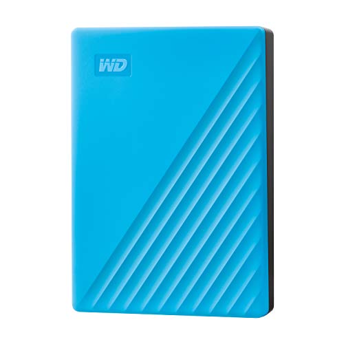 【200円引クーポン付】 HDD WD ポータブルHDD 5TB USB3.0 ブルー My Passport 暗号化 パスワード保護 外付けハードディスク / 送料無料