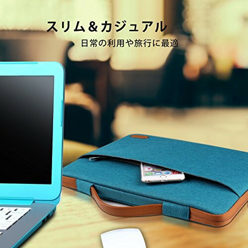 ProCase 14-15.6インチ ラップトップスリーブ ブリーフケース 保護バック 15