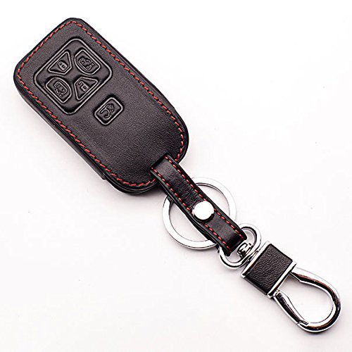 Rakuten - 【ポイント2倍】 【クーポン付】 革スマートキーケース ブラック 5ボタン / エスティマ/ノア / ヴォクシー60/70系 など 送料無料