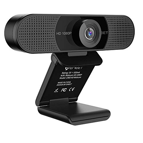 【200円引クーポン付】 WEBカメラ eMeet C960 ウェブカメラ HD1080P 200万画素 高画質パソコンカメラ ワイドサイズ対応 内蔵マイク 送料無料