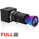 【200円引クーポン付】 ELP 200万画素 Webカメラ UVC ウェブカメラ 5-50mm可変焦点レンズ 1080P OTG USBカメラ 480P 送料無料