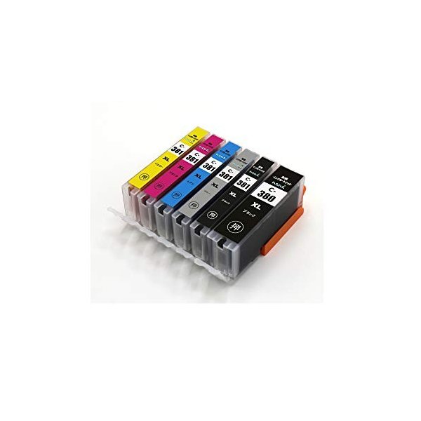Rakuten - 【ポイント2倍】 【クーポン付】 CANON キャノン BCI-381XL (BK/C/M/Y/GY) + BCI-380XLBK 全色大容量6色マルチセット 送料無料