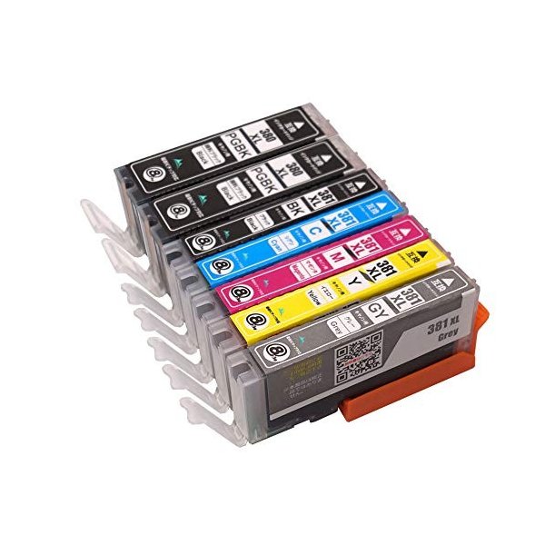 Rakuten - 【ポイント2倍】 【クーポン付】 CANON (キヤノン) 381 380 顔料 6色+BK=合計7本 BCI-380XL PGBK 送料無料