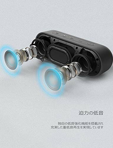【ポイント2倍】 【クーポン付】 Tribit XSound Go Bluetooth スピーカー IPX7完全防水 12W ポータブルスピーカー 24時間連続再生 送料無料 moderatoshop-10032746 モデラート ガジェットショップ サンプル画像2