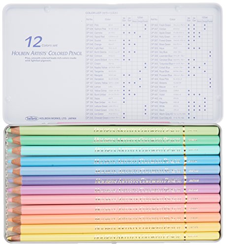 【200円引クーポン付】 ホルベイン 色鉛筆12色パステルトーンセット OP903 送料無料