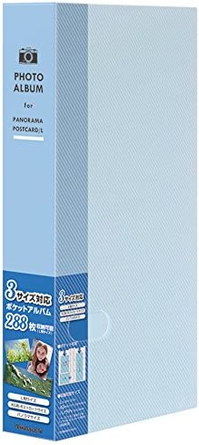 ナカバヤシ ポケットアルバム フォトホルダー L判288枚シャーベットカラー ソーダ PHL-1288-B 送料無料