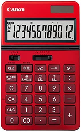 Canon 12桁 ビジネス向け KS-1220TU-RE SOB 見やすい大画面 千万単位機能＜店内2点以上お買上げでさらに200円引クーポン進呈＞ Canon 12桁 ビジネス向け KS-1220TU-RE SOB 見やすい大画面 千万単位機能 送料無料 フル3キー早打ち機能を搭載したビジネス仕様電卓。操作性・デザイン性の高いビジネスパーソン向け電卓。製品概要:多彩な機能に高いデザイン性を備えた、ハイパフォーマンスモデル。