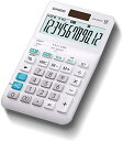 【200円引クーポン付】 カシオ W税率電卓 12桁 税計算 ホワイト ジャストタイプ JW-200TC-N 送料無料