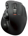 【200円引クーポン付】 エレコム マウス ワイヤレス (レシーバー付属) トラックボール 6ボタン ブラック M-XT3DRBK 送料無料