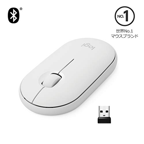 【200円引クーポン付】 ロジクール ワイヤレスマウス 無線 マウス Pebble SE-M350OW 静音 薄型 オフホ..