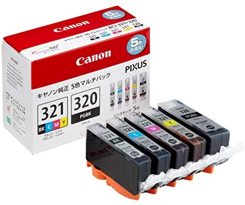 Rakuten - 【ポイント2倍】 【クーポン付】 Canon インクタンク BCI-321(BK/C/M/Y)+BCI-320 マルチパック 送料無料