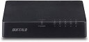【200円引クーポン付】 BUFFALO バッファロー 10/100Mbps対応 プラスチック筺体 AC電源 5ポート ブラック スイッチングハブ 送料無料