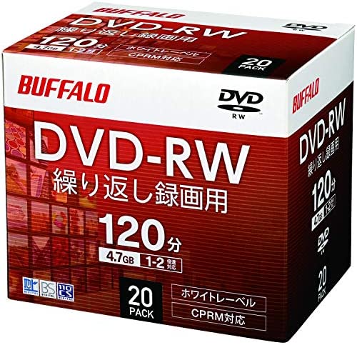 y200~N[|tz obt@[ DVD-RW Ԃ^p 4.7GB 20 P[X CPRM Ж 1-2{ zCg[x 