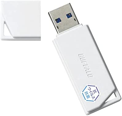 200߰ݥա Хåե BUFFALO USB3.2(Gen1) 륹USB RUF3-KVB64G-W/N ̵