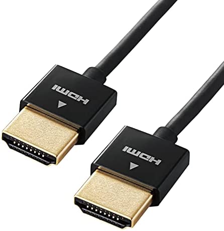 Rakuten - 【ポイント2倍】 【クーポン付】 エレコム HDMI ケーブル 2m 4K×2K対応 スーパースリム ブラック CAC-HD14SS20BK 送料無料