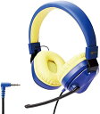 【200円引クーポン付】 エレコム ヘッドセット 子供用 低音量仕様 折りたたみ式 3.5mm接続 4極 回転式マイクアーム付き 両耳 送料無料