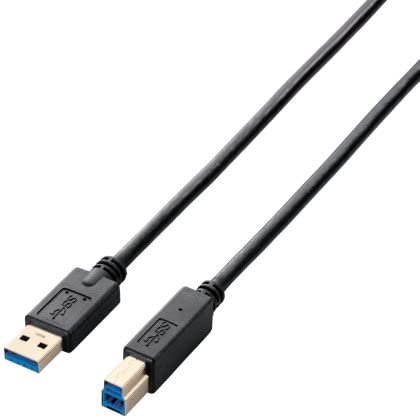 【200円引クーポン付】 エレコム USBケーブル B USB3.0 (USB A オス to USB B オス) RoHS指令準拠 2m ブラック 送料無料