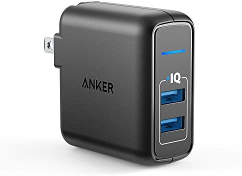 200߰ݥա 󥫡 Anker Ŵ PowerPort 2 Elite (USB ®Ŵ 24W 2ݡ) iPh...