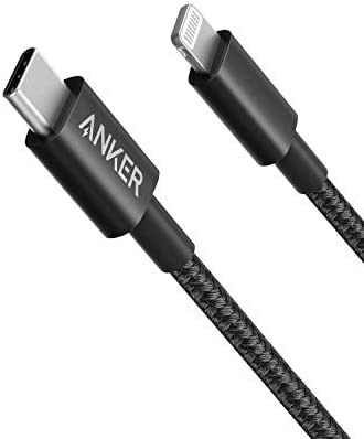 【200円引クーポン付】 アンカー Anker 高耐久ナイロン USB-C ライトニング ケーブル MFi認証 USB PD対応 iPhone 14 / 13 / 12 / SE(第3世代) 各種対応 (0.3m ブラック) 送料無料