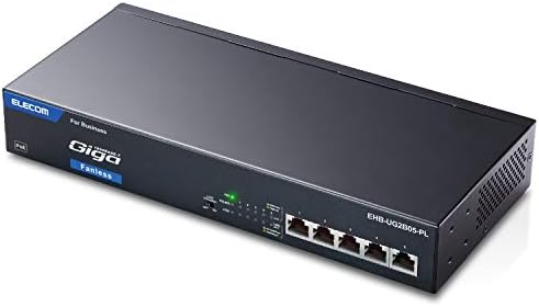 【1,000円クーポン付】 エレコム スイッチングハブ ギガビット対応 5ポート 金属筺体 PoE 静音ファンレス 3年間保証 EHB-UG2B05-PL 送料無料