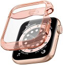 【200円引クーポン付】 Spigen Apple Watch ケース 40mm 全透明 全面 クリア 耐衝撃 画面 一体型 カバー 落下 衝撃 吸収 TPU ...