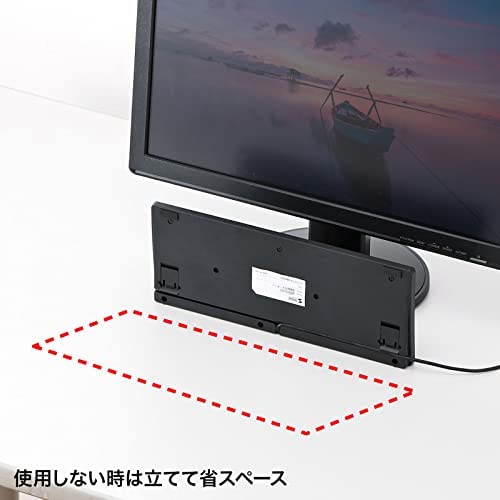 【200円引クーポン付】 サンワサプライ 英語配列USBスリムキーボード(ブラック) SKB-E3UN 送料無料