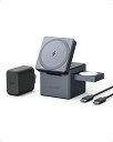 【200円引クーポン付】 アンカー Anker 3-in-1 Cube with MagSafe (マグネット式 3-in-1 Watchホルダー付/MFi認証】iPhone 14 Apple Watch 各種対応 送料無料