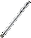 サンワサプライ 導電性ファイバー素材タッチペン(先端交換部品付属・シルバー) PDA-PEN43SV 送料無料