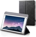 エレコム タブレットケース タブレット収納ケース 7~8.4インチ ケース ブックタイプ スタンダード ゴム ソフトレザー ブラック TB-08SGLBK 送料...