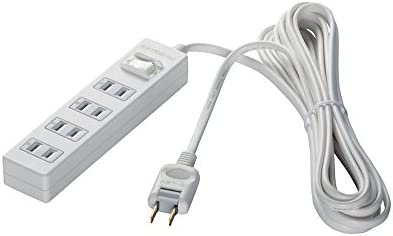 Rakuten - 【ポイント2倍】 【クーポン付】 BUFFALO 2ピン電源タップ 4個口 集中SW 雷サージ 2m ホワイト BSTAPPS2420WH 送料無料