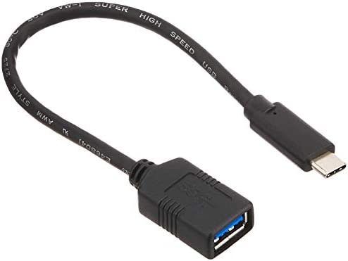 BUFFALO USB3.1Gen1変換ケーブル(AメスtoC)0.15m ブラック BSUAMC311015BK 送料無料
