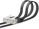 【200円引クーポン付】 エレコム LANケーブル CAT6 15m cat6準拠 スーパーフラット ブラック LD-GF/BK15 送料無料